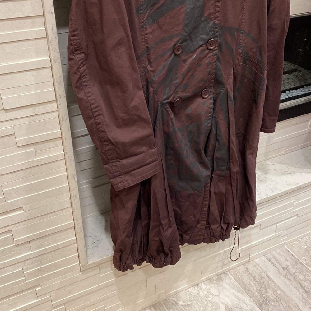 Double breasted reversible balloon European coat. So unique!